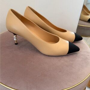 Chanel Pearl Heel Pumps